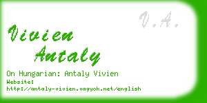 vivien antaly business card